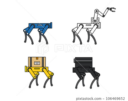 Quadruped robots in various applications 106469652