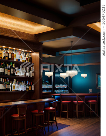 Bar interior design ultra realistic hyper detailed. Bar interior design ultra realistic hyper detailed. 106470233