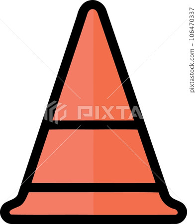 orange traffic cone object orange traffic cone object 106470337