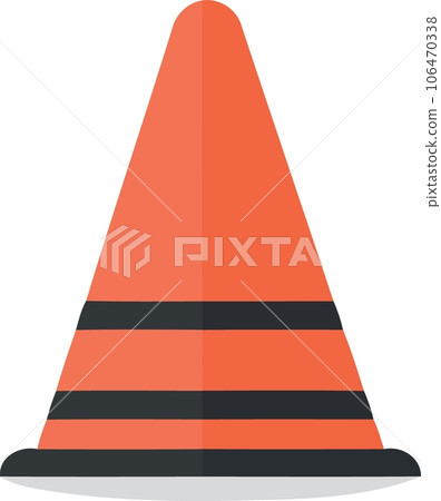 orange traffic cone object orange traffic cone object 106470338