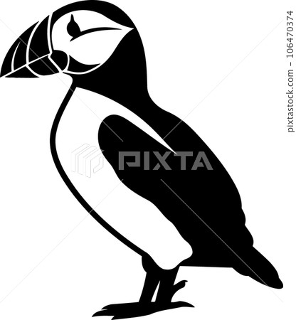 puffin wild animal isolated 106470374