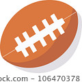 sport object rugby ball 106470378