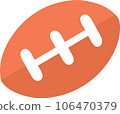 sport object rugby ball 106470379