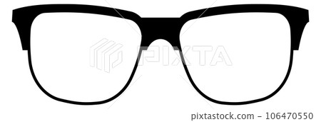 Modern eyeglasses frame. Black fashion optical accessory 106470550