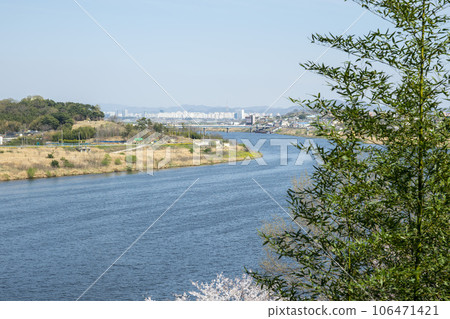 Yeongsan River bicycle path Yeongsan River bicycle path 106471421