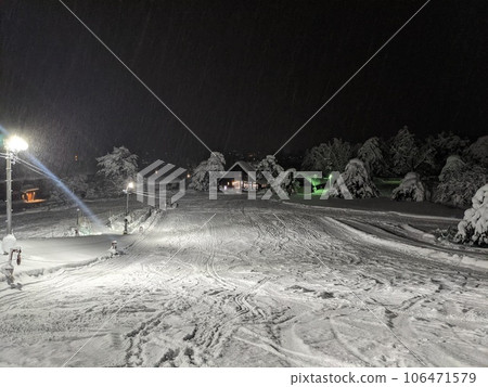 雪夜的滑雪場 106471579