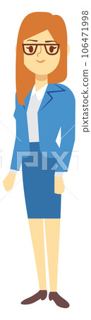 Professional woman in corporate clothes cartoon character Professional woman in corporate clothes cartoon character 106471998