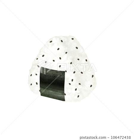 Onigiri illustration sesame seeds Onigiri illustration sesame seeds 106472438