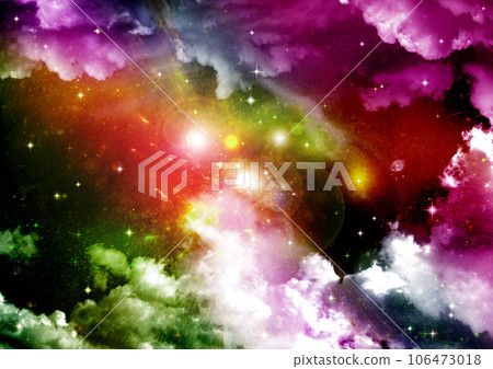 galaxy in a free space. 3D rendering galaxy in a free space. 3D rendering 106473018