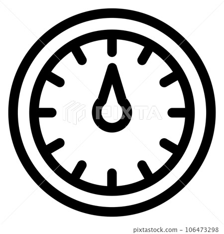 Control panel linear icon. Car speedometer symbol 106473298