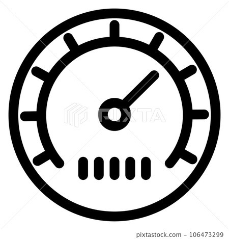 Round indicator icon. Control panel measurement symbol Round indicator icon. Control panel measurement symbol 106473299