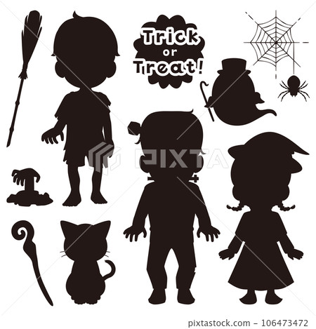 Halloween silhouette set 1 106473472