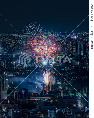 Jingu Gaien Fireworks Festival seen from Shibuya Sky 106475562
