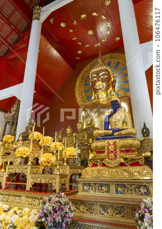 Chiang Mai Temple Golden Buddha at Wat Phra Singh 106476117