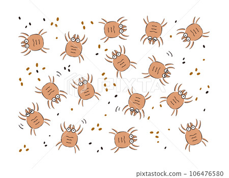 Cheerful ticks Comical touch / Easy-to-use vector data Cheerful ticks Comical touch / Easy-to-use vector data 106476580