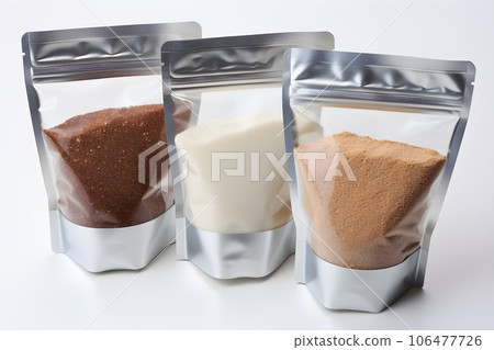 aluminum bag isolated on white background Generative AI aluminum bag isolated on white background Generative AI 106477726