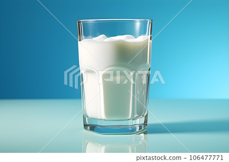glass of fresh milk Generative AI 106477771