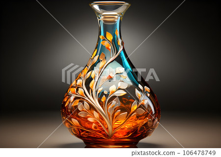 Colorful Ceramic Vase Interior Design Generative AI 106478749