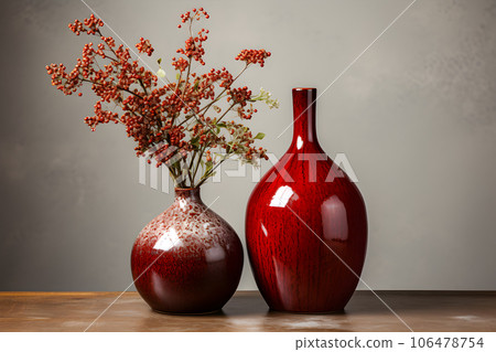 Colorful Ceramic Vase Interior Design Generative AI 106478754