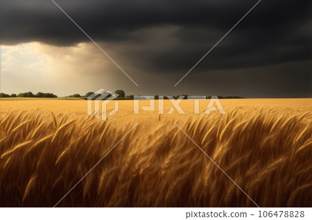 Wheat market AI generated image Wheat market AI generated image 106478828