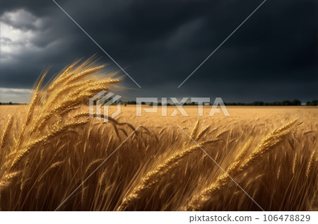 Wheat market AI generated image Wheat market AI generated image 106478829