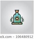 medicine drug logo vector 106480912
