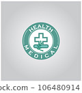 medical health logo design 106480914