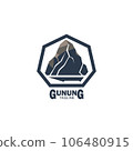 square mountain logo concept 106480915