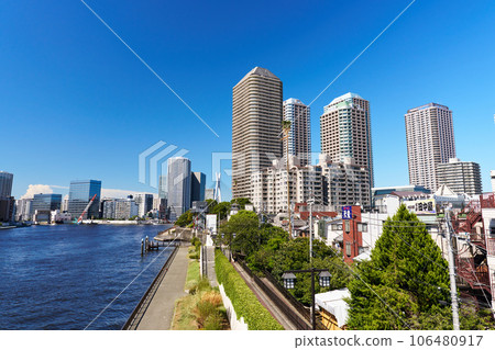 東京隅田川沿岸的超高層住宅 東京隅田川沿岸的超高層住宅 106480917
