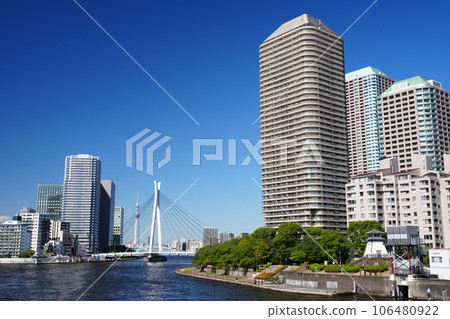東京隅田川沿岸的超高層住宅 東京隅田川沿岸的超高層住宅 106480922