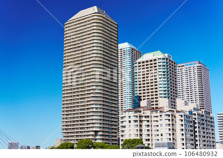 東京隅田川沿岸的超高層住宅 106480932