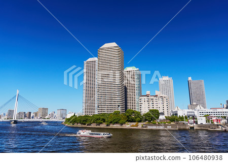 東京隅田川沿岸的超高層住宅 東京隅田川沿岸的超高層住宅 106480938