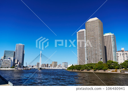 東京隅田川沿岸的超高層住宅 106480941