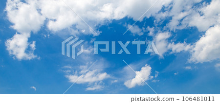 Blue sky and clouds. Wide photo. Blue sky and clouds. Wide photo. 106481011