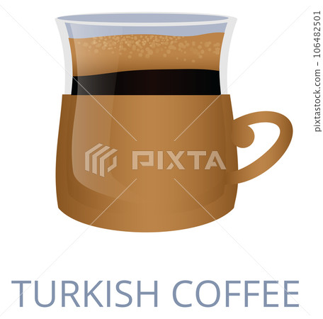 Turkish coffee cup. Traditional eastern roast drink 106482501