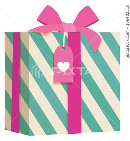 Holiday present icon. Valentine day gift box Holiday present icon. Valentine day gift box 106482519