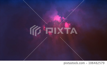 3D rendering of thunderclouds with bright lightning flashes 3D rendering of thunderclouds with bright lightning flashes 106482579