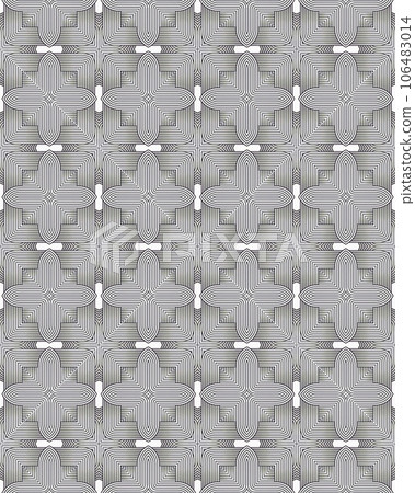 White and gray floral seamless pattern Background Traditional Arabic geometric ornament White and gray floral seamless pattern Background Traditional Arabic geometric ornament 106483014