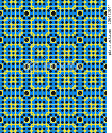 Seamless abstract ornament Geometric bright colored pattern with various elements backgrounds. Seamless abstract ornament Geometric bright colored pattern with various elements backgrounds. 106483044