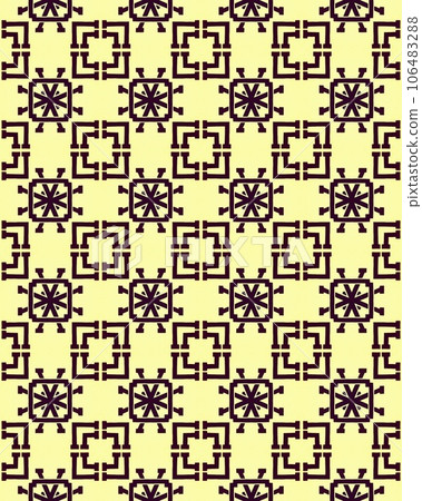 Beautiful geometric Seamless pattern design for decorating, wallpaper background illustration with cream and beige colored background Beautiful geometric Seamless pattern design for decorating, wallpaper background illustration with cream and beige colored background 106483288