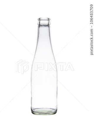 Empty Glass bottle isolated on white with clipping path 106483709