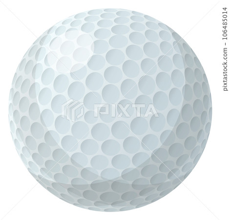 Golf ball cartoon icon. Club sport symbol Golf ball cartoon icon. Club sport symbol 106485014