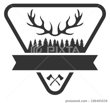 Outdoor camping club emblem. Nature explorer logo 106485039