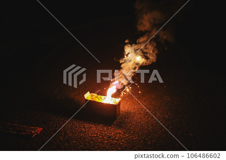 Fireworks that burn violently 106486602