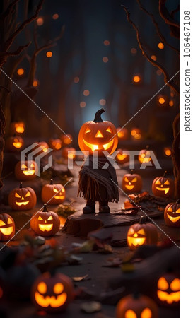 Halloween 3d carton character illustration Halloween 3d carton character illustration 106487108