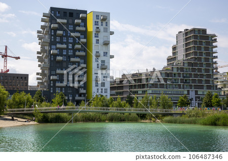 Seestadt residential complex near Lake Asperner in Vienna 106487346