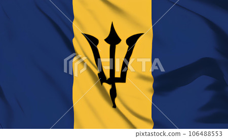 巴巴多斯國旗飄揚。 106488553