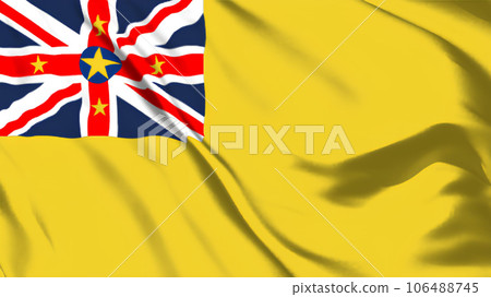 紐埃國旗飄揚。 106488745