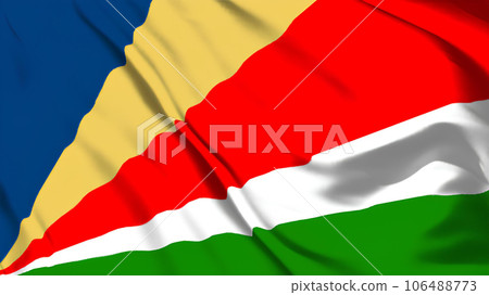 塞舌爾國旗飄揚。 106488773