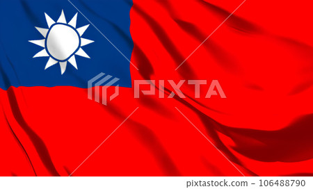 台灣國旗飄揚。 106488790